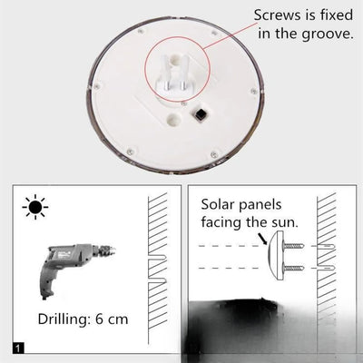 Spot Solaire LED Encastrable Rond Extérieur Jardin – éclairage LED allumé de nuit