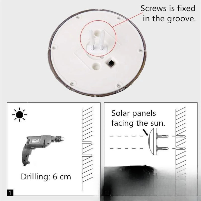 Spot Solaire LED Encastrable Rond Extérieur Jardin