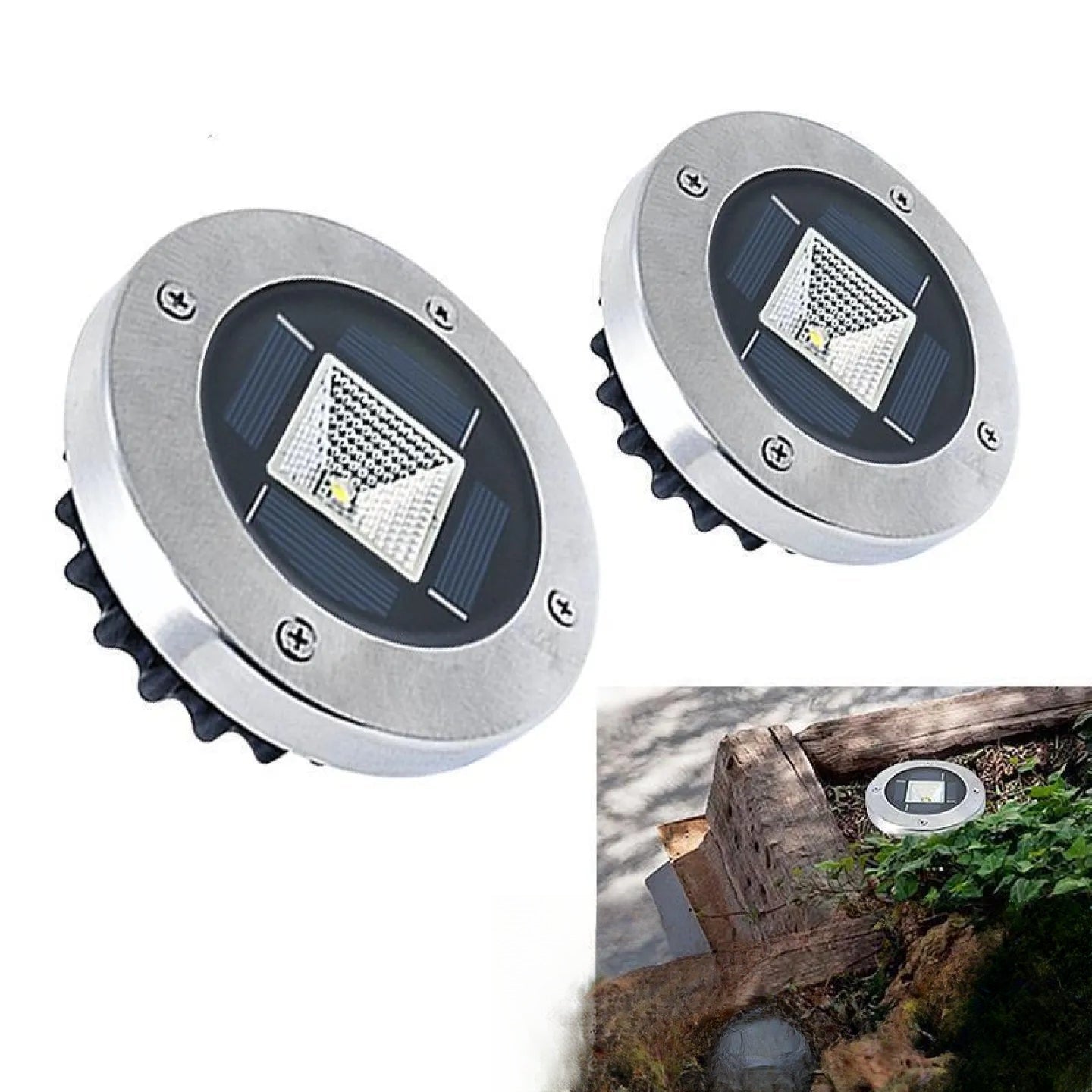 Spot Solaire Encastrable Sol LED Extérieur Jardin