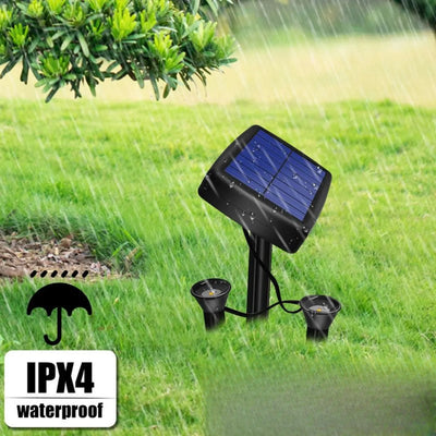 Spot solaire pour plante étanche IPX4 planté dans le gazon