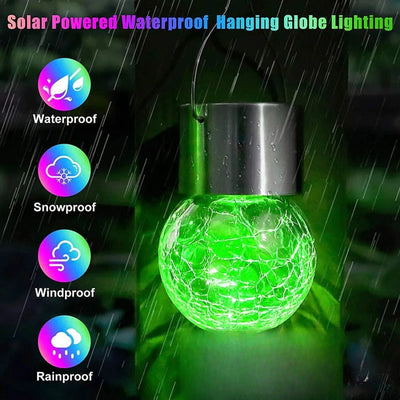 Lampe solaire suspendue étanche résiste pluie neige et vent