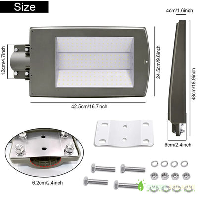 TÊTE DE LAMPADAIRE SOLAIRE 4000LM