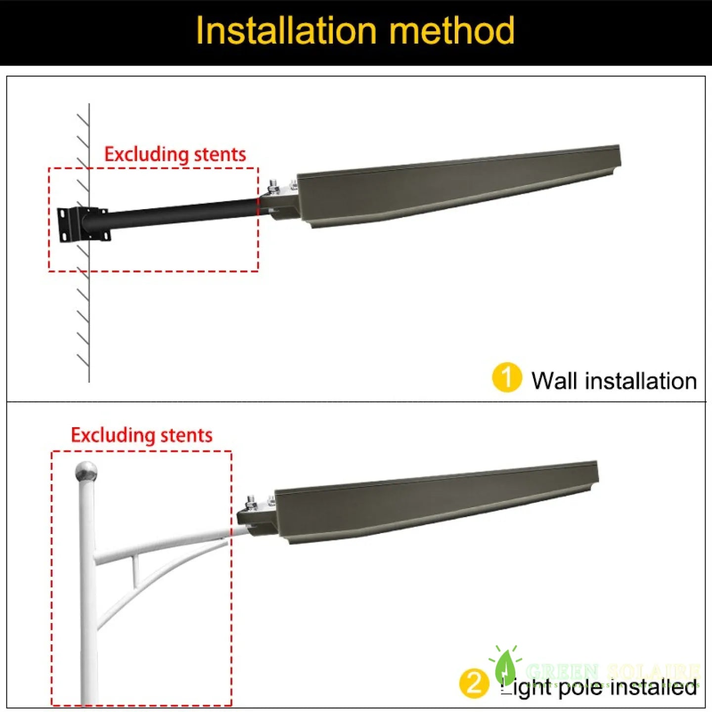 TÊTE DE LAMPADAIRE SOLAIRE 4000LM