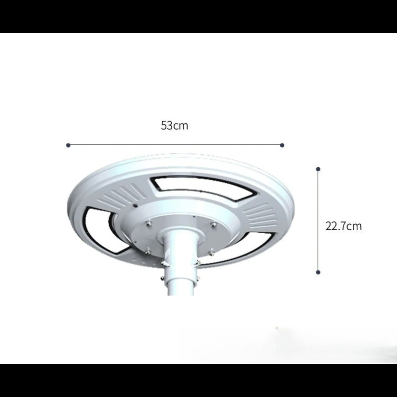 Tête de lampadaire solaire couleur changeante pour extérieur