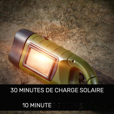 Lampe torche solaire - charge rapide