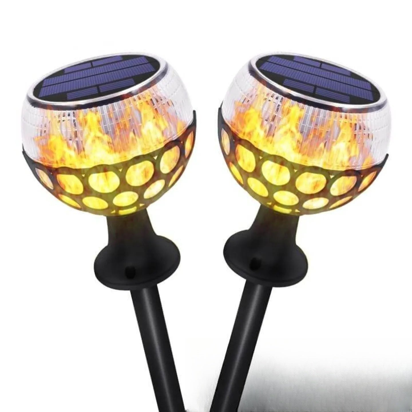 Torche solaire imitation flamme à poser ou planter jardin