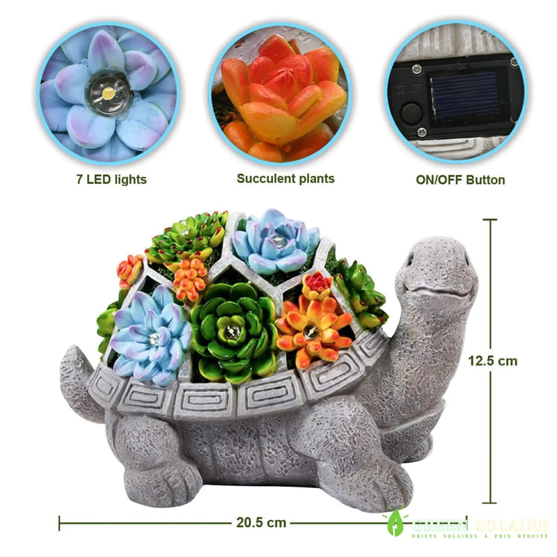 TORTUE SOLAIRE JARDIN