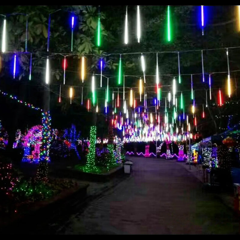 Tube LED Solaire Multicolore Décoration Lumineuse Jardin