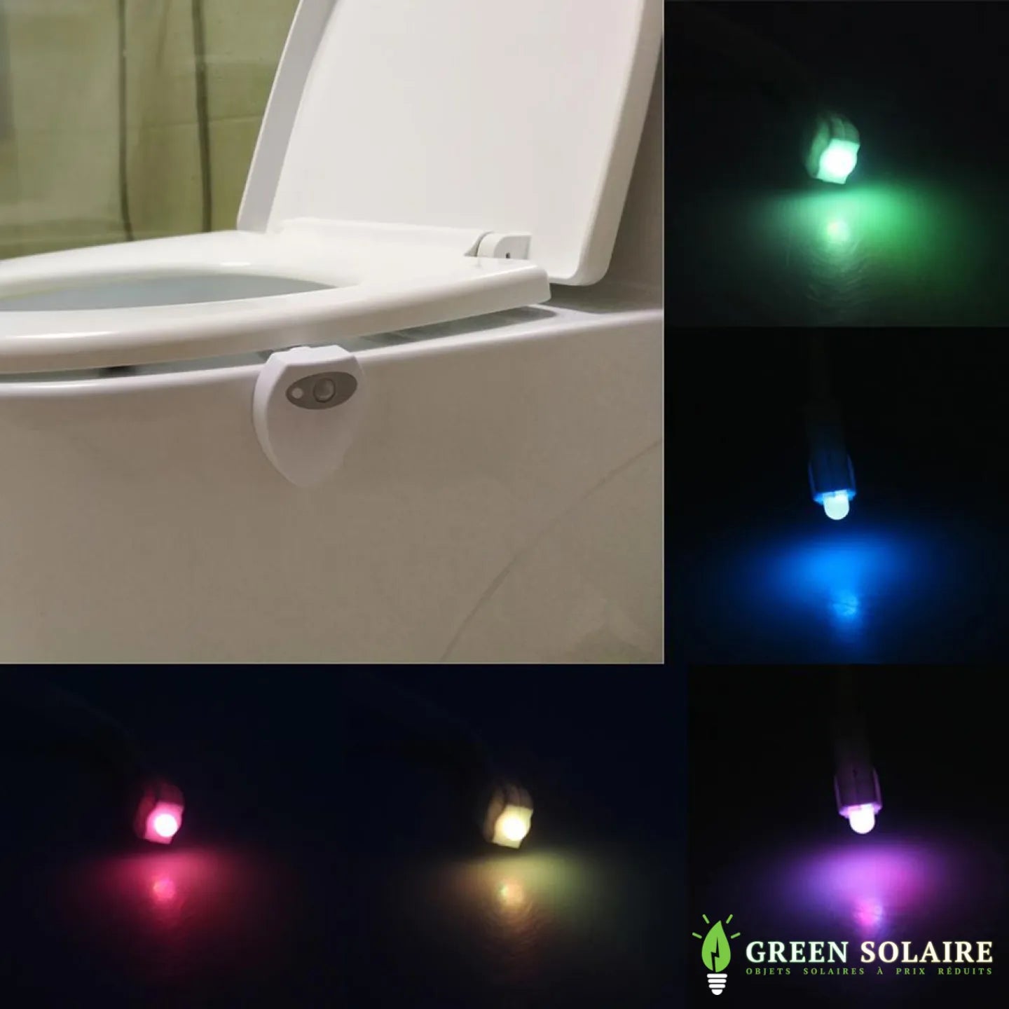 Veilleuse LED W.C USB à Détection RGB